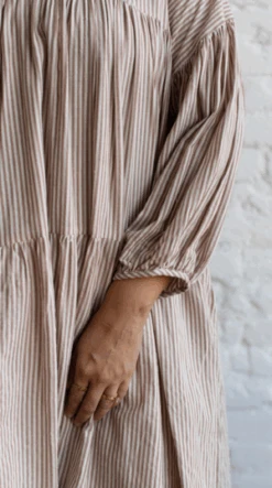 Grade & GatherPenny Dress - Taupe/White -AGOLDE Store Penny Dress 20231003182912