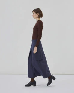 DiartePilu Recycled Cotton Skirt - Navy -AGOLDE Store Pilu recycled cotton skirt Navy 20230909033545
