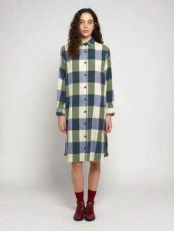 Bobo ChosesPlaid Check Shirt Dress -AGOLDE Store Plaid Check Shirt Dress 20230823074638 2