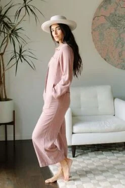 Rachel PallyHudson Jumpsuit - Dusty Rose -AGOLDE Store Rachel Pally Hudson Jumpsuit Dusty Rose 20230829020652 1
