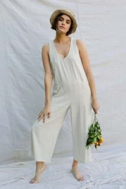 Rachel PallyRemy Linen Jumpsuit - Natural -AGOLDE Store Rachel Pally Remy Linen Jumpsuit Natural 20230224061657 1