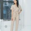 RUJUTA SHETHRay Jumpsuit - Tawny Chex -AGOLDE Store Ray Jumpsuit Tawny Chex 20230505053444