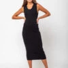 Lauren ManoogianRib Tank Dress - Black Melange -AGOLDE Store Rib Tank Dress Black Melange 20230824045624