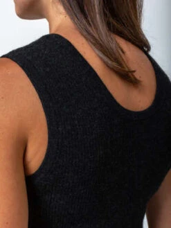 Lauren ManoogianRib Tank Dress - Black Melange -AGOLDE Store Rib Tank Dress Black Melange 20230824045624 3