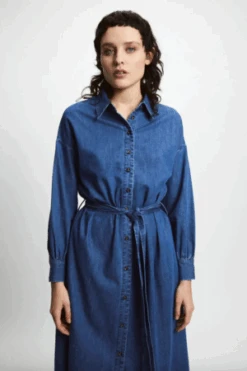 Rita RowHolli Dress - Denim -AGOLDE Store Rita Row Holli Dress Denim 20231030083902