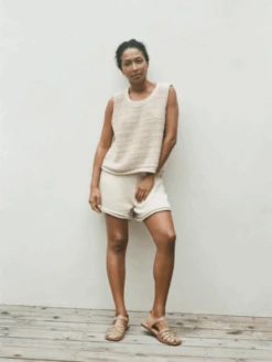 Wol HideRolled Hem Short - Flax