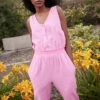 Eve GravelRomulus Jumpsuit - Bubblegum -AGOLDE Store Romulus Jumpsuit Bubblegum 20230216200618