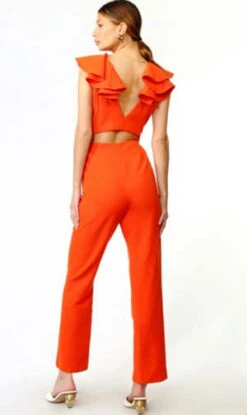 Adelyn RaeRuffle Jumpsuit