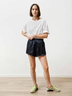 PrioryRunning Short - Crushed Slinky Midnight -AGOLDE Store Running Short Crushed Slinky Midnight 20200308164509