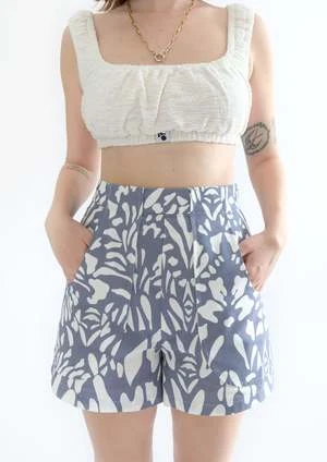 OhSevenDaysSAMPLE Poche Shorts - Rosa Print 5 OhSevenDaysSAMPLE Poche Shorts - Rosa Print - Image 3