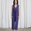 Ali GoldenSILK SLIT-BACK JUMPER - RUST/COBALT PLAID 1 Ali GoldenSILK SLIT-BACK JUMPER - RUST/COBALT PLAID -AGOLDE Store SILK SLIT BACK JUMPER RUST COBALT PLAID 20220811001112