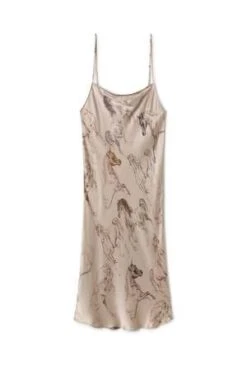 Silk LaundryStraight Neck Dress - Wild Horses -AGOLDE Store STRAIGHT NECK DRESS WILD HORSES 20231011071926 1