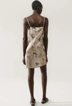 Silk LaundryStraight Neck Dress - Wild Horses -AGOLDE Store STRAIGHT NECK DRESS WILD HORSES 20231011071926 2