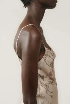 Silk LaundryStraight Neck Dress - Wild Horses -AGOLDE Store STRAIGHT NECK DRESS WILD HORSES 20231011071927 1