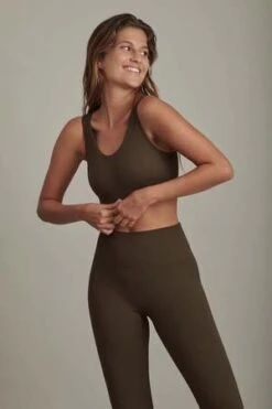 SaiseiRibbed Legging - Moss