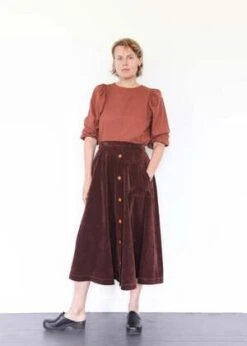 Atelier DelphineSaki Skirt - Aubergine -AGOLDE Store Saki Skirt Aubergine 20230824010559 2