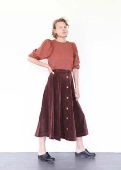 Atelier DelphineSaki Skirt - Aubergine