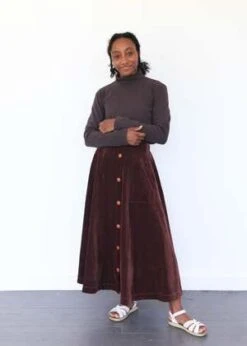 Atelier DelphineSaki Skirt - Aubergine -AGOLDE Store Saki Skirt Aubergine 20230824010600