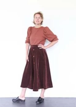 Atelier DelphineSaki Skirt - Aubergine -AGOLDE Store Saki Skirt Aubergine 20230824010600 3
