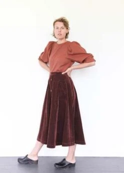 Atelier DelphineSaki Skirt - Aubergine -AGOLDE Store Saki Skirt Aubergine 20230824010601 1