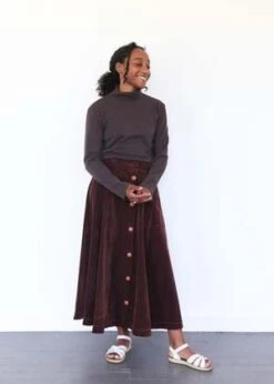 Atelier DelphineSaki Skirt - Aubergine -AGOLDE Store Saki Skirt Aubergine 20230824010601