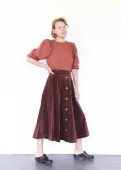 Atelier DelphineSaki Skirt - Aubergine -AGOLDE Store Saki Skirt Aubergine 20230824010602 1