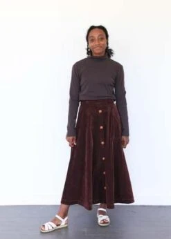 Atelier DelphineSaki Skirt - Aubergine -AGOLDE Store Saki Skirt Aubergine 20230824010602