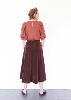 Atelier DelphineSaki Skirt - Aubergine -AGOLDE Store Saki Skirt Aubergine 20230824010603 2