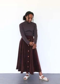 Atelier DelphineSaki Skirt - Aubergine -AGOLDE Store Saki Skirt Aubergine 20230824010604 1