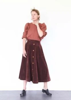 Atelier DelphineSaki Skirt - Aubergine -AGOLDE Store Saki Skirt Aubergine 20230824010604