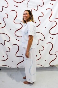 Mosey Me Salento Long Pyjama Set - Blue -AGOLDE Store Salento Long Pyjama Set Blue 20220411104122 1