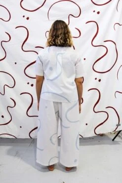 Mosey Me Salento Long Pyjama Set - Blue -AGOLDE Store Salento Long Pyjama Set Blue 20220411104122 2