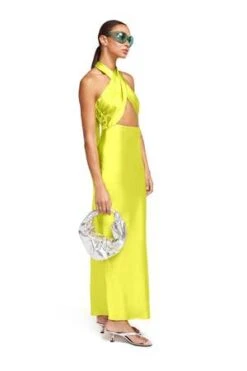 OTHERSatin Yabba Dress - Valley Green -AGOLDE Store Satin Yabba Dress in Valley Green 20231025224443 2