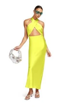 OTHERSatin Yabba Dress - Valley Green