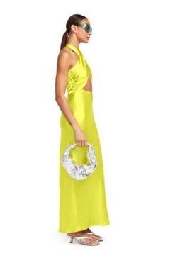 OTHERSatin Yabba Dress - Valley Green -AGOLDE Store Satin Yabba Dress in Valley Green 20231025224444