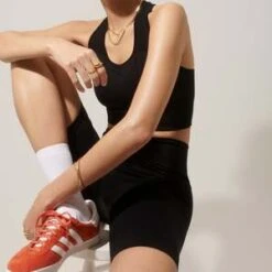 Hey HarperSculpt High Rise Shorts - Black -AGOLDE Store Sculpt High Rise Black Shorts 20230522172158