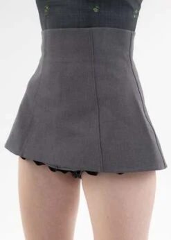 Shushu/TongMini Culotte Skirt - Grey -AGOLDE Store Shushu Tong Mini Culotte Skort Grey 20221119132355 1