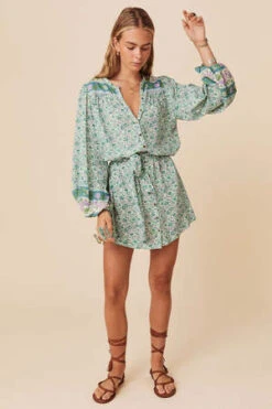 SPELL & THE GYPSY COLLECTIVESienna Tunic Dress - Jade -AGOLDE Store Sienna Tunic Dress 20231018024156 2