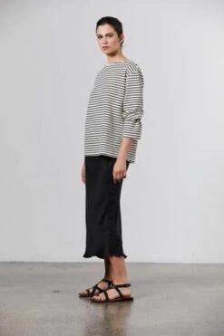 Laing HomeSilk Midi Slip Skirt - Black -AGOLDE Store Silk Midi Slip Skirt Black 20231008030956 2