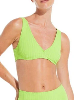 Solid And StripedBeverly Bikini Top - Lime -AGOLDE Store Solid and Striped Beverly Bikini Top Lime 20230407025019