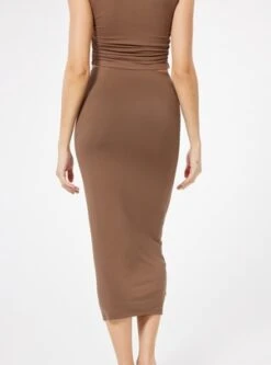 Sophie RuePalma Midi Skirt - Brown -AGOLDE Store Sophie Rue Palma Midi Skirt Brown 20230725202347