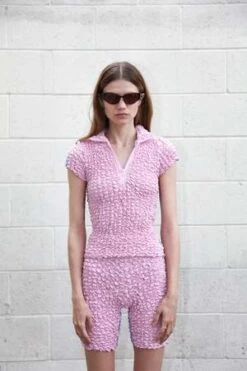 KkCoSplit Popcorn Cycle Short - Blush/Berry