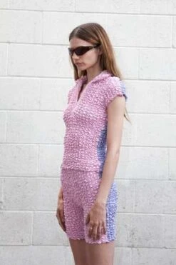 KkCoSplit Popcorn Cycle Short - Blush/Berry -AGOLDE Store Split Popcorn Cycle Short in Blush Berry 20230509183522 1