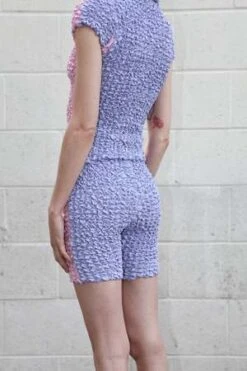 KkCoSplit Popcorn Cycle Short - Blush/Berry -AGOLDE Store Split Popcorn Cycle Short in Blush Berry 20230509183522 3