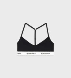 Sporty & Rich80S Runner Sports Bralette - Black/Black -AGOLDE Store Sporty Rich 80S Runner Sports Bralette Black Black 20230515034033