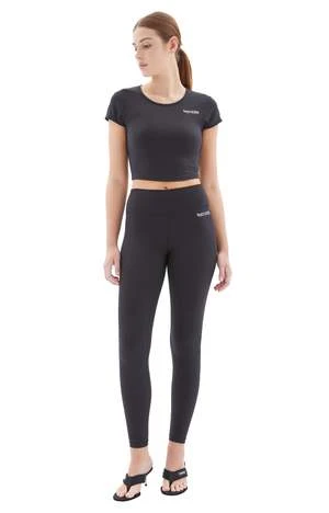 Sporty & RichClub Logo High Waisted Legging - Black/White 3 Sporty & RichClub Logo High Waisted Legging - Black/White