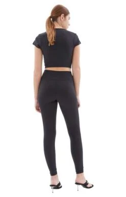 Sporty & RichClub Logo High Waisted Legging - Black/White 7 Sporty & RichClub Logo High Waisted Legging - Black/White -AGOLDE Store Sporty Rich Club Logo High Waisted Legging Black White 20230515034123
