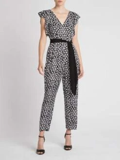 Rebecca TaylorStar Fleur Jumpsuit - Black Combo