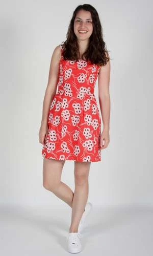 Birds Of North AmericaStarfrontlet Dress - Red Daisies 3 Birds Of North AmericaStarfrontlet Dress - Red Daisies