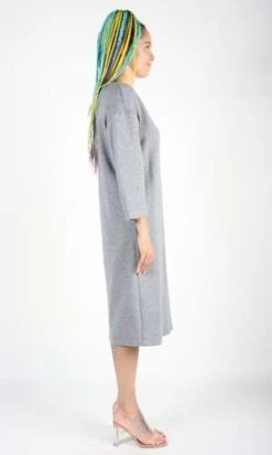 Birds Of North AmericaSynallaxe Dress - Grey -AGOLDE Store Synallaxe Dress Grey 20230713011035 2